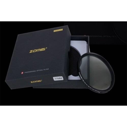 ZOMEI ABS Slim Adjustable Filtro Neutral Density ND2-400 Filter For DSLR Camera Lens No X Pattern In The Middle Of The Picture