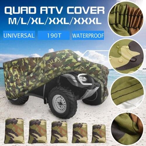 Motorcycle ATV Cover Universal 190T Camouflage Waterproof Beach Motos Vehicle Scooter Motorbike Cover M L XL XXL XXXL Drop Ship