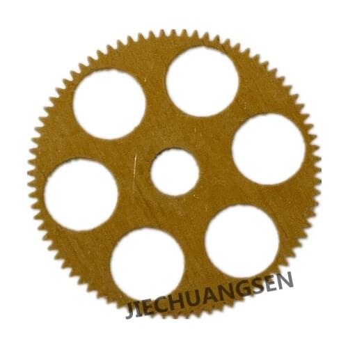 10pcs/Lot Toothed copper gear 0.3 Modulus 80 Tooth Hole diameter 4mm 0.3M 80T For 4 mm Outer diameter of 24.6 mm