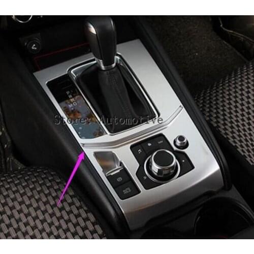 1* ABS Matte Inner Gear Shift Box Panel Cover Trim For Mazda CX-5 CX5 2nd Gen. 2017 2018 For left Hand side Drive high equipped