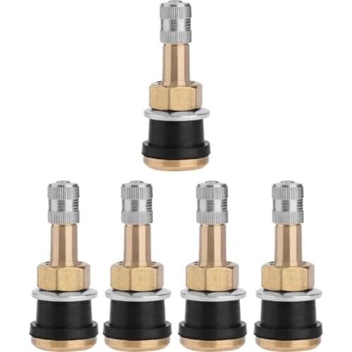 1pc/4pcs TR501 Brass Straight Tubeless Tire Valve Stems for Car Trailer ATV Light Truck Accessories
