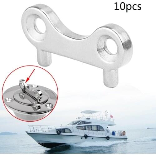 10Pc 316 Stainless Steel Fuel Gas Water Waste Tank Deck Fill Filler Spare Cap Key Replace Plate Tool For Boat Marine Accessories