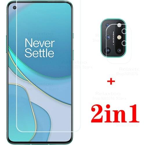 2 in 1 glass for oneplus 8t cover protective glass on one plus 8t 8 t t8 oneplus8t screen protector one+nord one plus 8 t 6.55