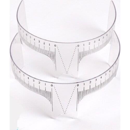 20 Pcs Disposable Microblading Eyebrow Ruler Scale Sticker Makeup Shaper By Free Shipping