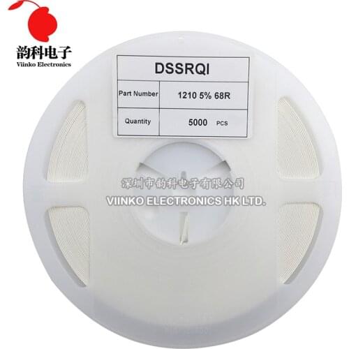 5000pcs 1210 5% 1/2W SMD Chip Resistor resistors 0R - 10M 0 0.1 0.5 100 220 ohm 0.1R 0.5R 100R 220R 1K 2.2K 4.7K 10K 100K 1M 10M