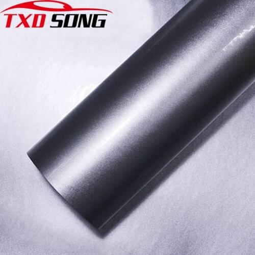 50CM*200CM Premium Silver Metallic Glossy Glitter Wrap Sticker For Car Wraps Glossy Candy Vinyl Film With Bubble Air Free