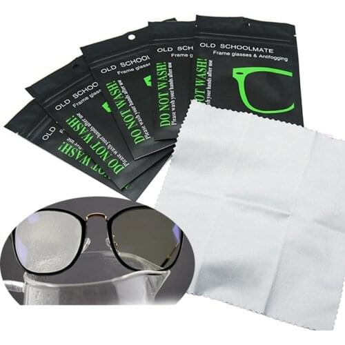 6Pcs Nano Anti-fog Glasses Cloth Suede Clean Without Traces Anti-fog Glasses Cloth Lens for Eyewear Accessories