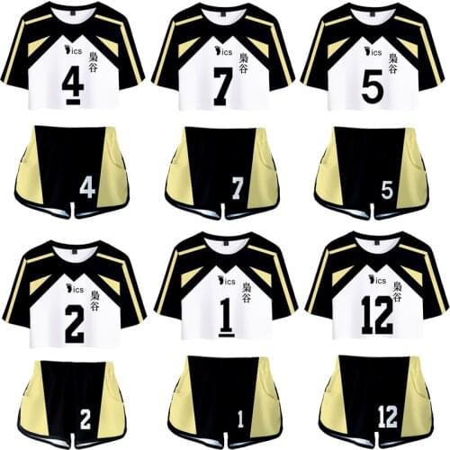Anime Bokuto Kotaro Cosplay Costume Haikyuu Akaashi Keiji Tops Shorts Sportwear Men High School Volleyball Club Jerseys C42K172