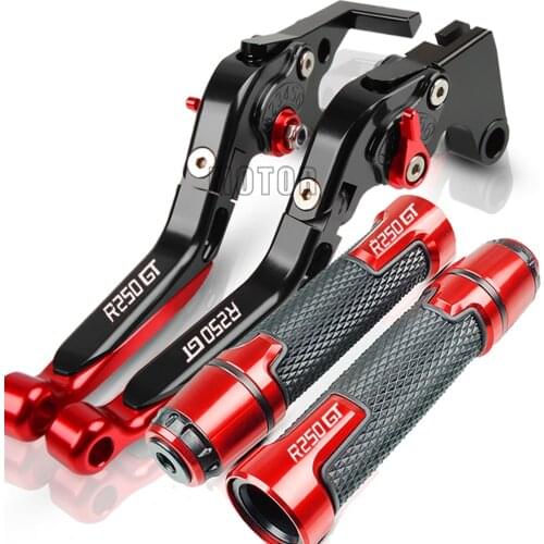 For Hyosung GT 250R GT250R 2006 2007 2008 2009 2010 Motorcycle CNC Adjustable Foldable Brake Clutch Lever Handle Grip with LOGO