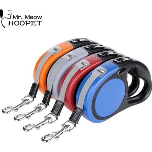 Hoopet 3M/5M Retractable Dog Leash Automatic Flexible Dog Cat Traction Rope Belt Dog Leash for Small Medium Dogs Pet Products