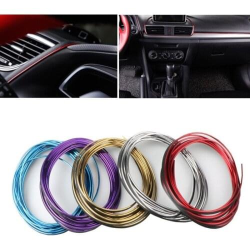 3 / 5M car interior decoration line door panel gap instrument panel decoration bright strip car decoration strip accessories