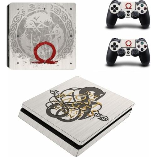 God of War PS4 Slim Skin Sticker For Sony PlayStation 4 Console and Controllers PS4 Slim Skins Sticker Decal Vinyl
