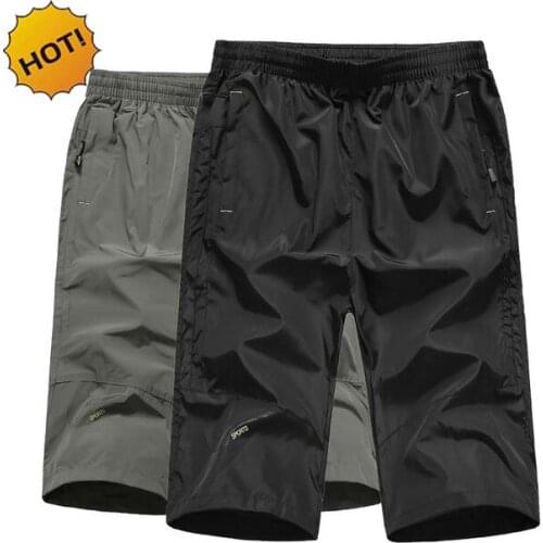 NEW 2021 Summer Printed Knee Length Cargo Casual Thin loose beach Quick Drying Zipper pocket Sea Board Shorts Men plus size 5XL