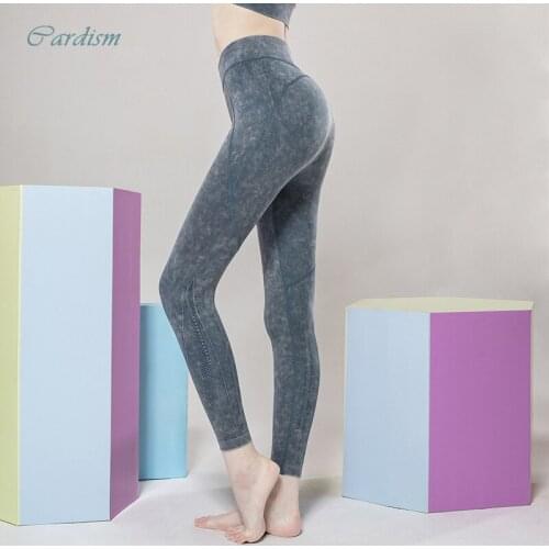 Cardism Yoga Pants High Waist Gym Workout Leggings Sport Women Fitness Push Up Jogging Pants Women Leggings Female Tie-Dyed