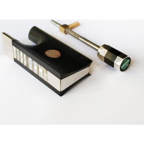 Violin Bow Frog Stering Silver Single eye EB012