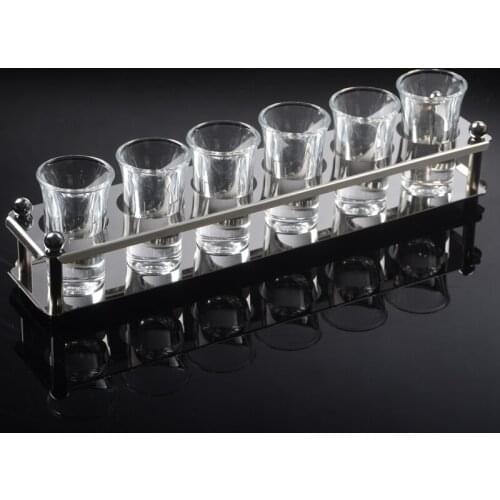 Party Kitchen Bottle Barware Set Shot Glass Modern Bullet Cup Mojito Barware Transparent Strumenti Bar Bartender Tools EI50BW