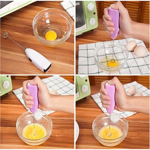 Milk Drink Coffee Whisk Mixer Electric Egg Beater Frother Foamer Mini Handle Stirrer Practical Kitchen Cooking Tool
