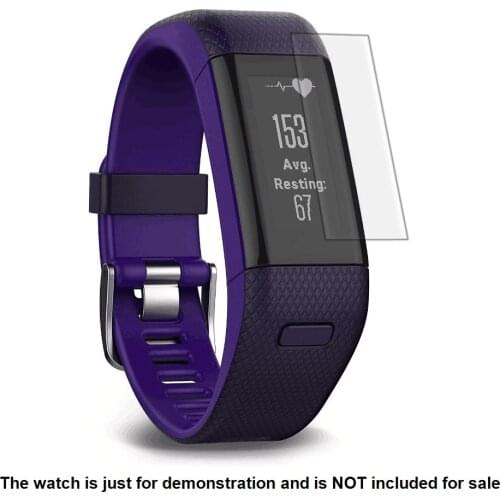 3x Clear LCD Screen Protector Guard Cover Shield Film Skin for Garmin Vivosmart HR+ Sporting Smart Wristband Watch Accessories