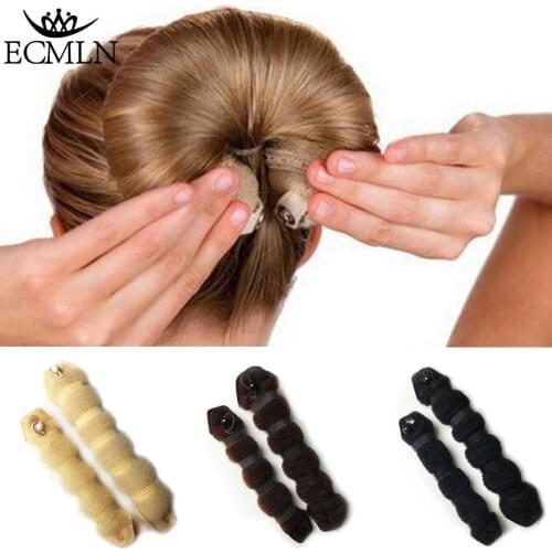 1 Set Women Girl Magic Style Hair Styling Tools Buns Braiders Curling Headwear Hair Rope Hair Band Accessories