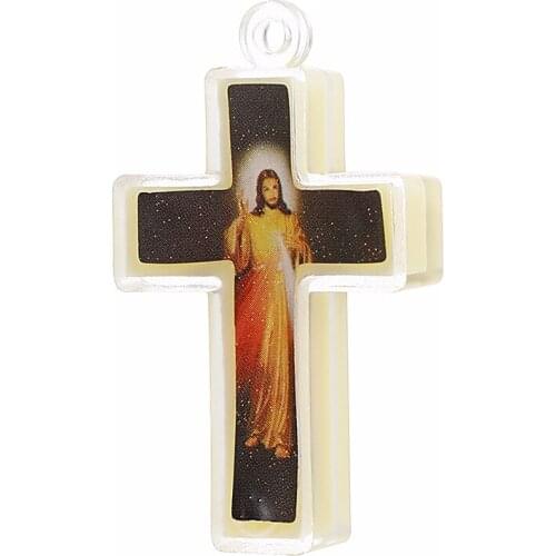 12PCS WholesaleDIY Accessories For Jewelry Cross Jesus TagChristmas Gifts New Years Accessories 2021 Crucifix