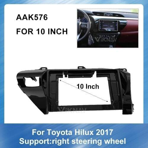 2DIN Car Stereo DVD Radio Fascia For Toyota Hilux Propeptide 2007 Audio Player Panel Adapter Frame Dash Mount Installation Kit