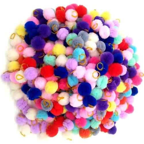 6PCS Small Dogs Plush Ball Hair Accessories Yorkshire Terrier Supplies for Pets Product Grooming Hair Wear Pet Grooming