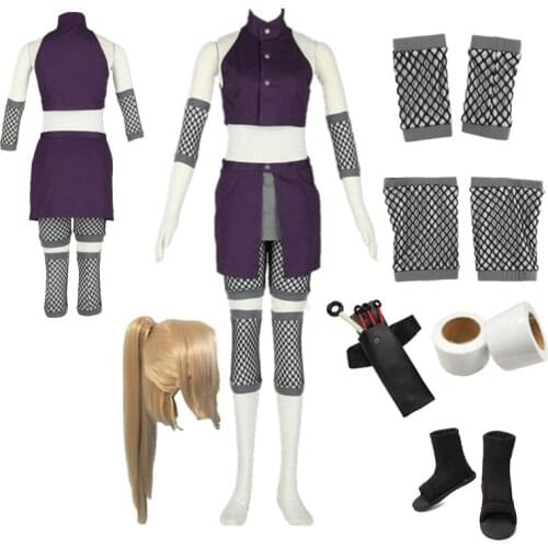 Anime cosplay Shippuden Ino Yamanaka Cosplay Purple suit comic cosplay Costume Halloween