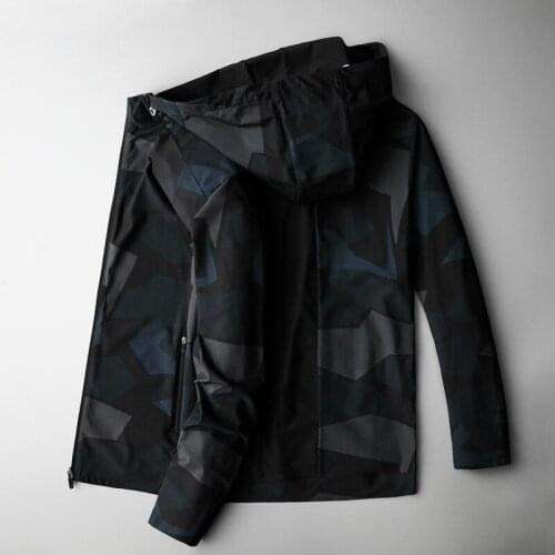 Plus size 8XL 7XL 2020 new Spring jacket men Hooded print camouflage jacket casual jacket sport coat fashion windbreaker men