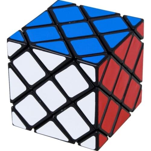 LanLan 8 Axis Hexahedron 6 Surface Twisty 4Layers Skewbed Magic Cube Speed Puzzle Antistress Toys For Children cubo magico Gift