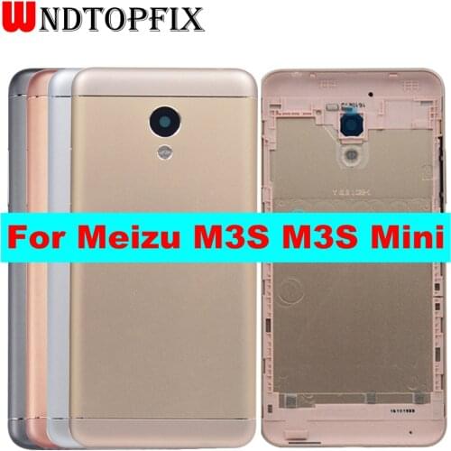 For Meizu M3s Mini Metal Cover Case For Meizu M3s Mini Back Battery Cover Housing Replacement For Meizu M3s battery cover