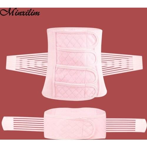 Minxilim Postpartum Body Shapers Women High Waist Slimming Sheath Woman Flat Belly Waist Trainer Body Shaper Tummy Waist Trainer