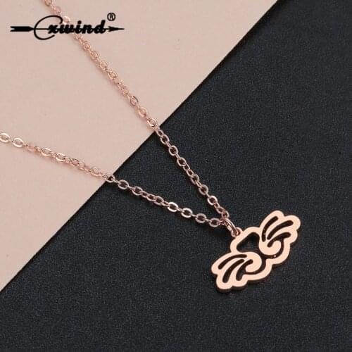 Cxwind Fashion Cartoon Animal Necklaces Pet Cat Pendant Necklace for Women Girl Lover Kitten Pet Gift Stainless Steel Jewelry