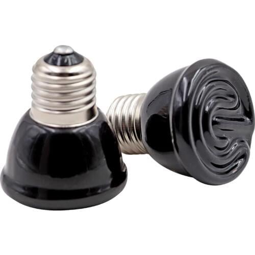 Farm Infrared Pet Heating Lamp Ceramic Pet Heating Lamp Light Bulb Pet Brooder Chickens Reptile Lamp 25W 50W 75W 100W Heating