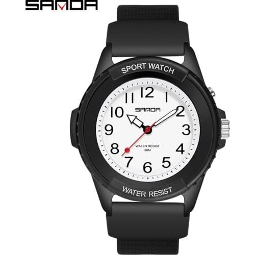 SANDA 6018 New Fashion Children Watches Sport Analog WristWatch Casual Students Waterproof Watch Gift Clock Reloj Mujer Dropship