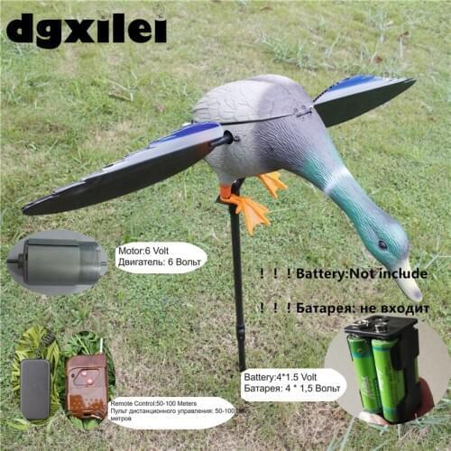 Hunting 6V Hdpe Plastic Green Head Decoy Duck Decoy With Spinning Wings Duck Hunting Device From Xilei