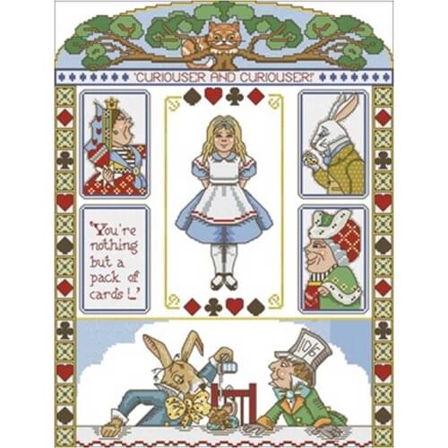 Poker patterns Counted Cross Stitch 11CT 14CT 18CT DIY wholesale Chinese Cross Stitch Kits Embroidery Needlework Sets home decor