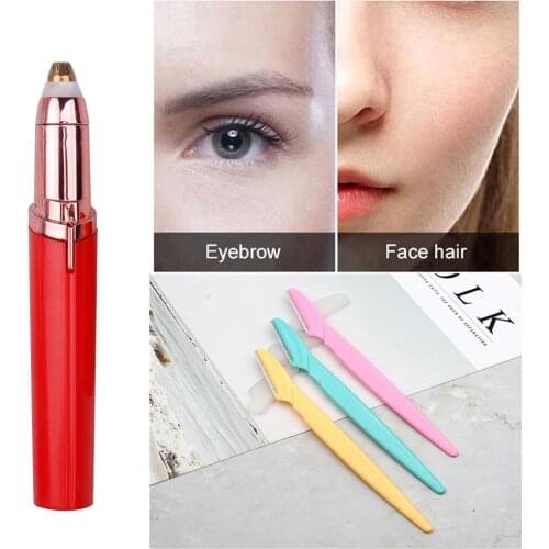 Portable Shaver Razors Facial Hair Remover Makeup Mini Eyebrow Trimmer Electric Painless Eye Brow Epilator Women depilator