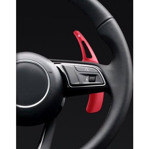 Aluminum steering wheel decorative paddle shifter For Audi Sline Quattro A3 A4L A5 A6 LA7 A8 Q3 Q5L Q7 S4 S5 RS3 RS6 TT 13-21