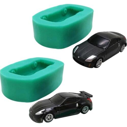 Car Shape Silicone Mold Cake Decorating Tools Sports Racing Cars Chocolate Cupcake Fondant Molds Polymer Clay Baking Mould