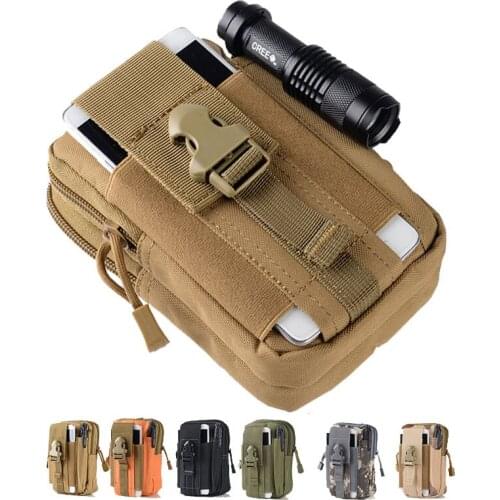 Tactical Pouch Molle Hunting Bags Belt Waist Bag Military Pack Outdoor Pouches Phone Case Pocket For Iphone 7