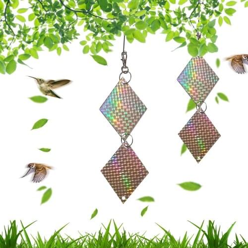 Bird Scare Rods Rainbow Suncatchers Hanging Reflective Pest Repellent Deterrent Garden Yard Windmill Décoration De Jardin