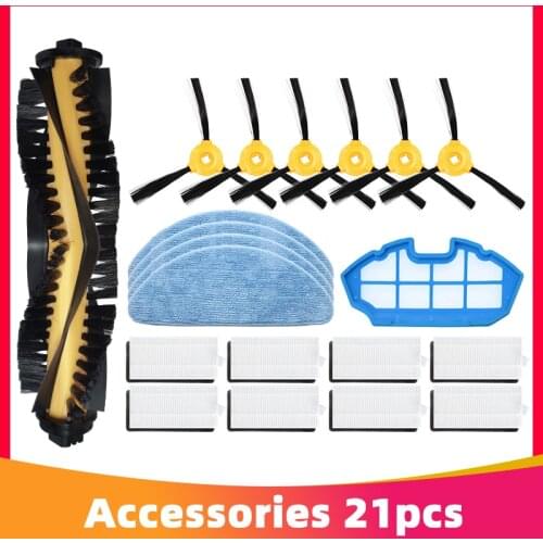 Main Side Brush Strainer Hepa Filter Mop Cloth Replacement Part for Ecovacs Deebot N79 N79S N79C Robotic Vacuum Cleaner