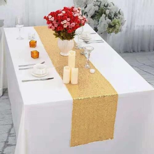 1 piece set of shiny rose gold sequined tablecloth birthday wedding party Christmas cloth decoration