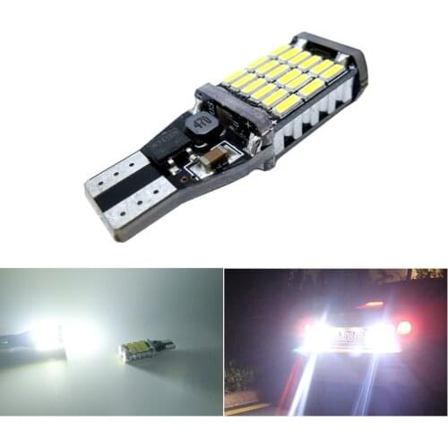 1Pc W16W T15 920 921 912 LED 4014 45 Chips Car Backup Reserve Lights Bulb Tail Lamp For VW Passat B7 Toyota Corolla Camry RAV4
