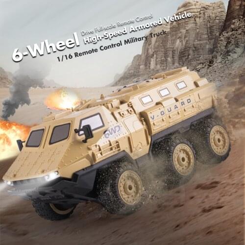 9510E RC Military Truck 1:16 6WD 2.4GHz Army Truck High Speed 30KM/H RC Car RTR Car Gift for Adults Kids Boys