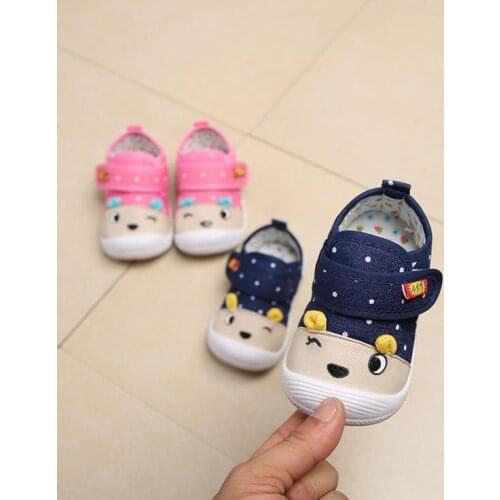 Spring Autumn Baby girls boys First Walker kid girl infant toddler canvas shoes pink royal blue 16-21 0-2years B-3 TX09