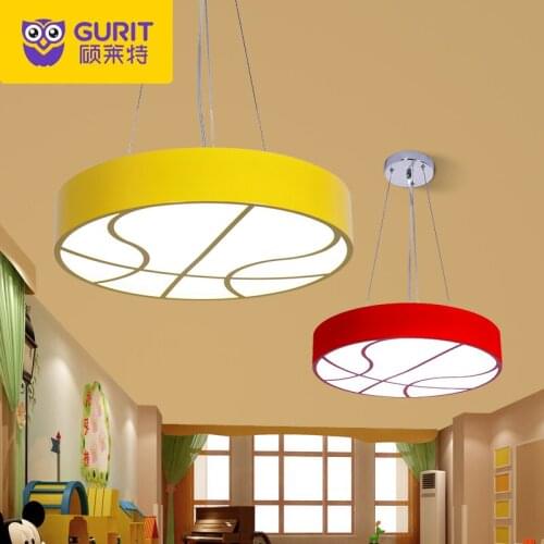 Kindergarten basketball chandelier creative color led classroom childrens clothing store amusement park sporting goods store
