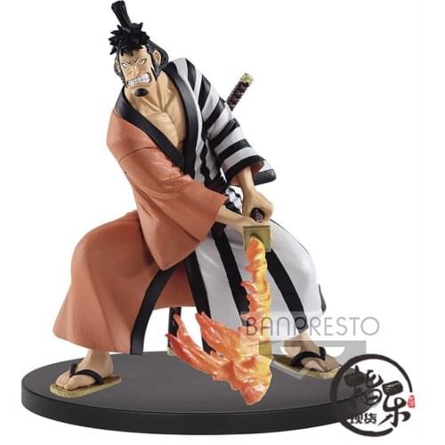 Bandai One Piece Anime Figure BATTLE RECORD COLLECTION Wano Country Kinemon Genuine Model Collection Decoration Children Toy