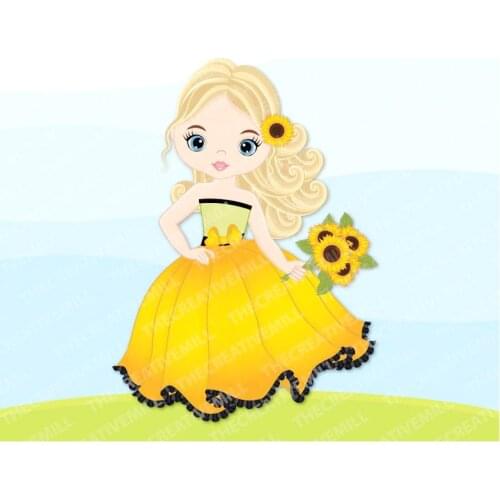 Girl Doll 2020 New Metal Cutting Dies and Background Die Cut Sunflower Scrapbooking For Birthday Crafts Card Making