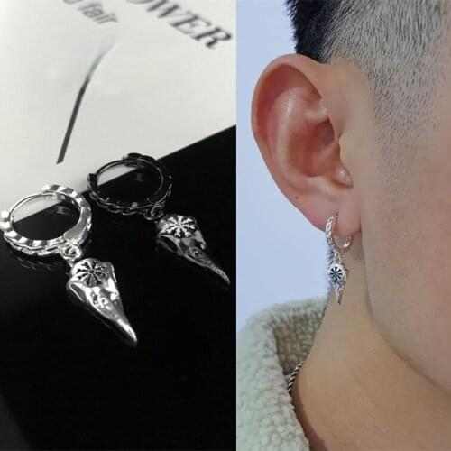 Fashion personality crow Skull Pendant Earrings men and women hip hop rock Earrings punk Party Jewelry Gothic Earrings